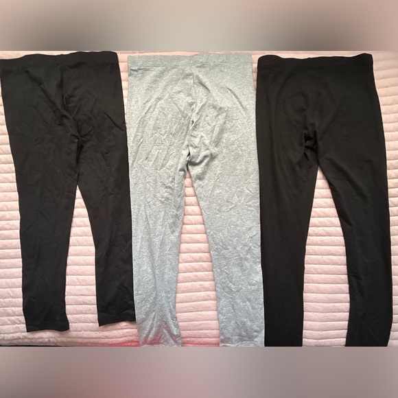 Kids Black and Gray wonder nation five Leggings bundle three are new size M&L - Picture 6 of 7